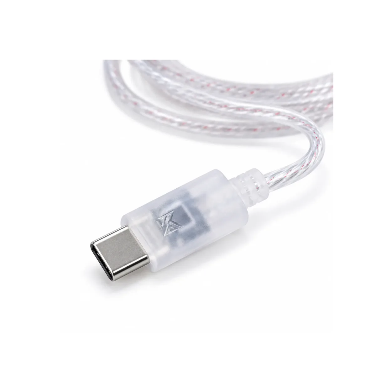 Cable KZ USB-C plateado de 2 pines 0.75 mm, foto 2